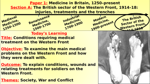 Edexcel History: The Western Front, L3 - Conditions Requiring Treatment