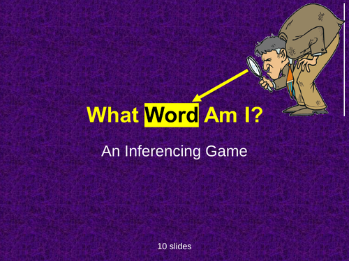 Inference Game - What word am I??