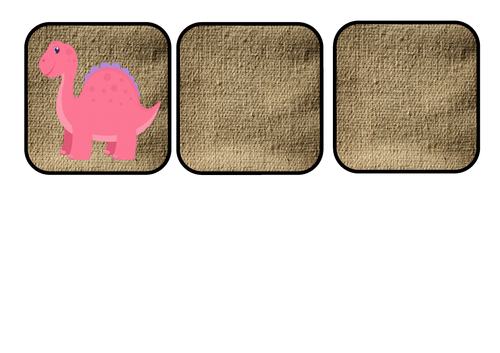 Dinosaur themed number cards with random  numbers between 1 and 20