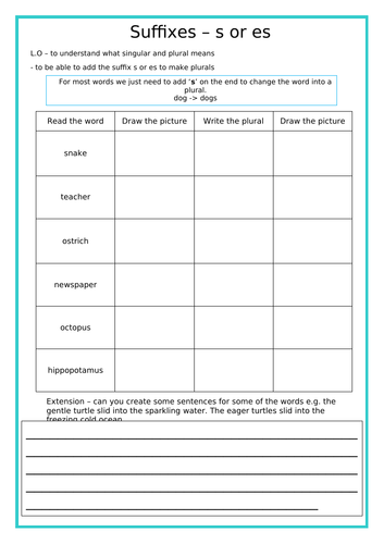 differentiated-suffix-s-and-es-worksheets-teaching-resources