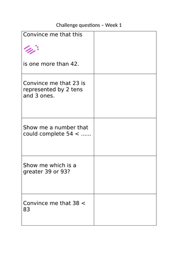 Year 2 - maths challenge questions | Teaching Resources