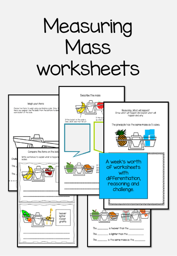 Measuring Mass Worksheets