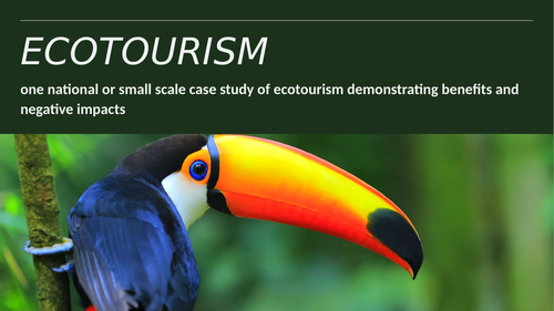 CCEA Ecotourism Case Study - Costa Rica