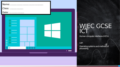 WJEC ICT- Unit 3: Operating systems