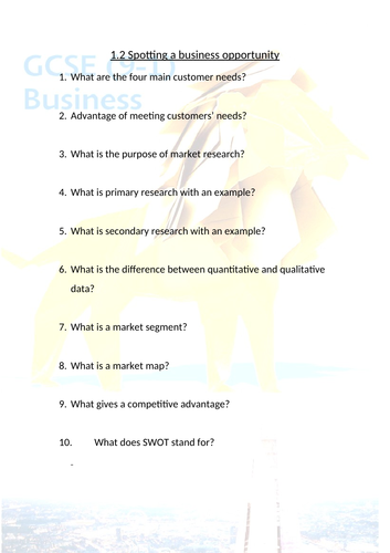 1-2-spotting-a-business-opportunity-edexcel-gcse-business-knowledge