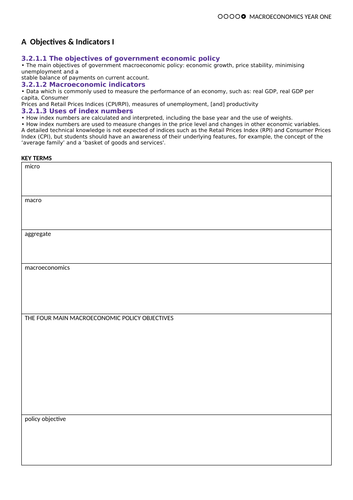 AQA AS-level Economics (new spec) Entire Year 1 Macroeconomics Course in 15 Powerpoint Presentations