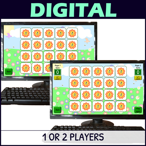 Spring Equivalent Fractions Digital Activity Teaching Resources