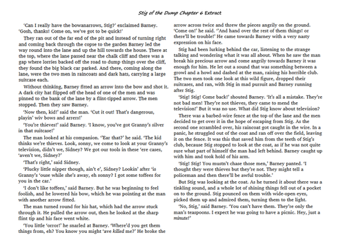 Stig of the Dump Playscript Example, Feature Sheets, Answers & Extract ...