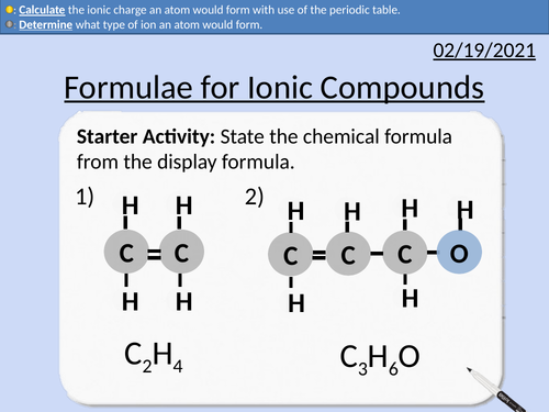GCSE Chemistry: Formulae for Ionic Compounds
