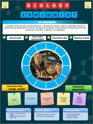 Biology Careers Posters | Teaching Resources
