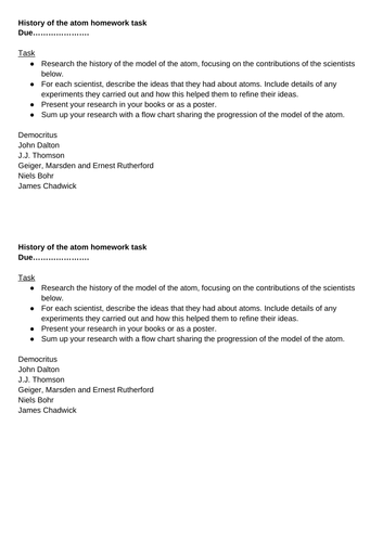 AQA GCSE Chemistry (9-1) - C1.5 History of the atom FULL LESSON