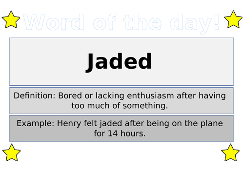jaded definition