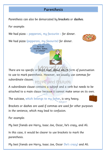 parenthesis-brackets-commas-dashes-teaching-resources