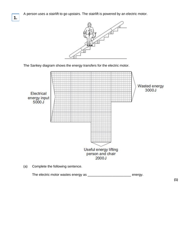 AQA GCSE Physics (9-1) - P1.7 Energy and efficiency  FULL LESSON