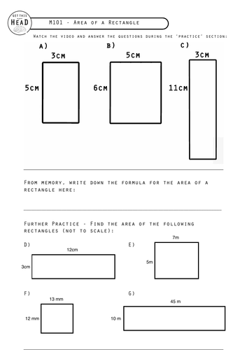 area and perimeter problem solving tes