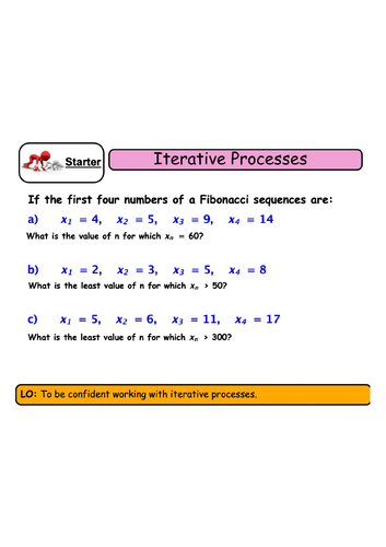 KS4 Maths - Iterative Processes | Teaching Resources