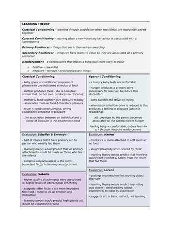 Attachment - Learning Theory