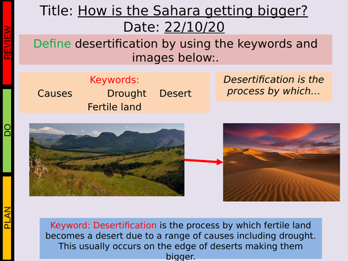 L4- How is the Sahara Desert getting bigger? | Teaching Resources