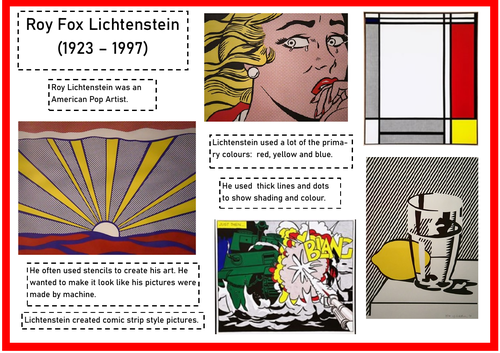 roy lichtenstein artist research page