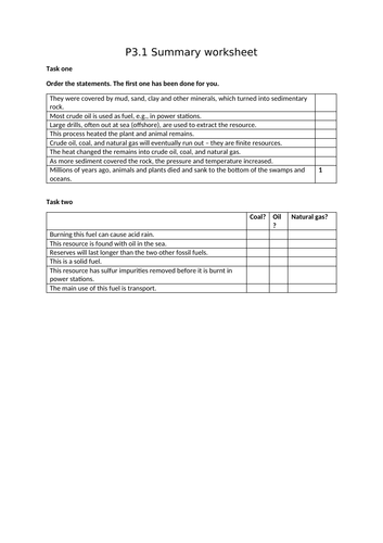 AQA GCSE Physics (9-1) - P3.1 Energy demands FULL LESSON | Teaching ...