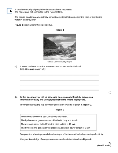 AQA GCSE Physics (9-1) - P3.3 Power from the Sun and the Earth FULL ...