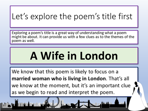 A Wife in London Thomas Hardy | Teaching Resources