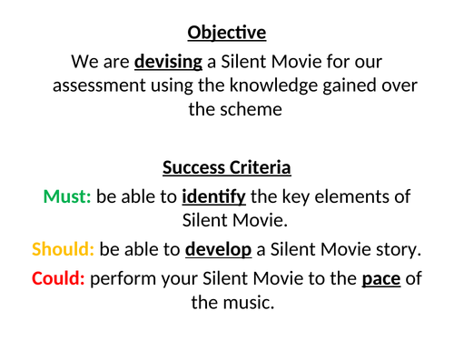 Melodrama and Silent Movie KS3 Drama Scheme of Work | Teaching Resources
