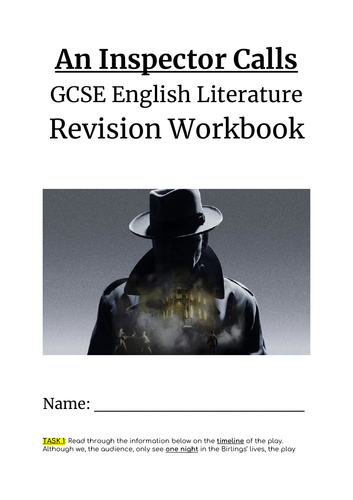 An Inspector Calls - GCSE English Literature Low Ability Revision ...