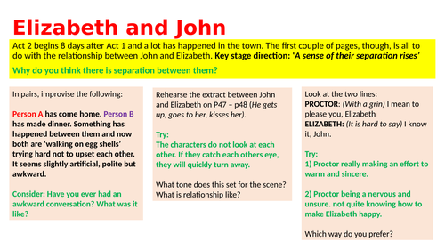 The Crucible - GCSE DRAMA SCHEME OF WORK | Teaching Resources