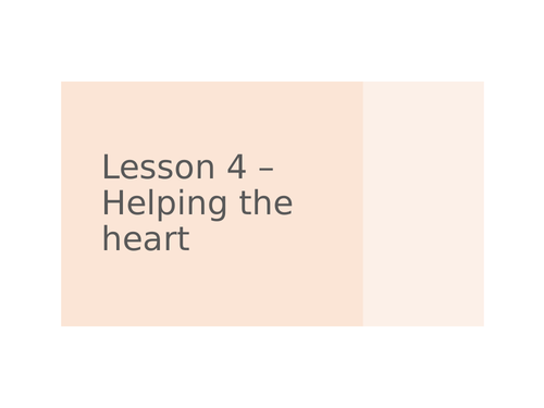 AQA GCSE Biology (9-1) B4.4 Helping the heart - FULL LESSON