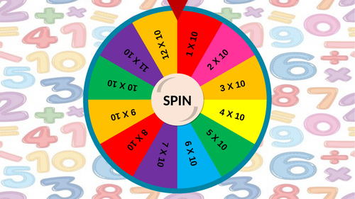 Times Tables Spinners | Teaching Resources