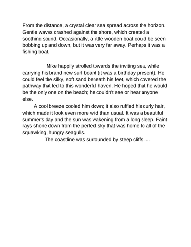 Setting description teaching resources