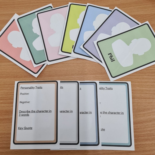 Dna By Dennis Kelly Character Analysis 11 Flash Cards. Task - English 