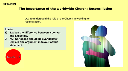 AQA GCSE RE RS - Christianity Practices - L8 Reconciliation