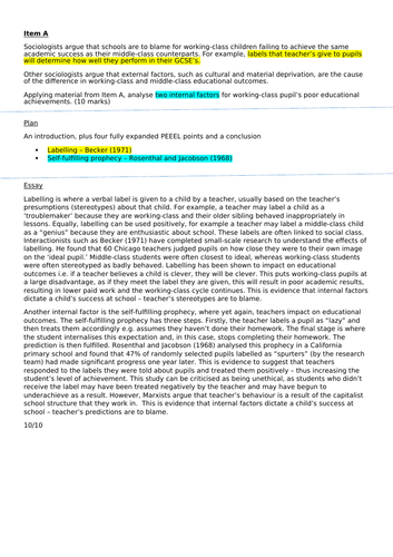 sociology aqa a level education past paper