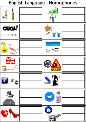 New Functional Skills English - Big Homophone Board Split - A4 & A3 ...