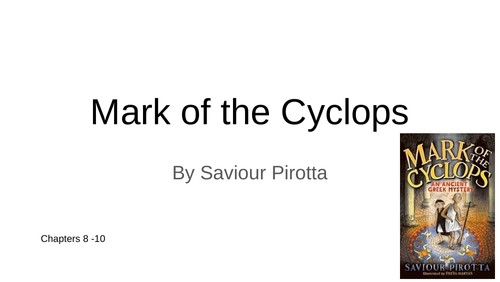 Mark of the Cyclops: vocabulary book | Teaching Resources