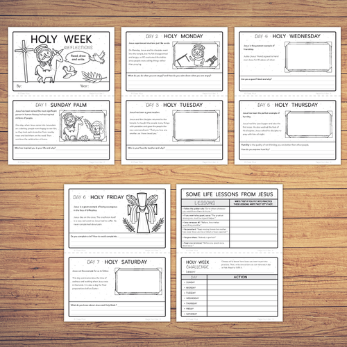 Holy Week Reflections - Mini-Book | Teaching Resources