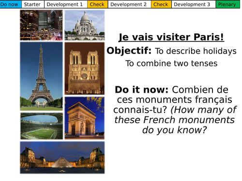 Je vais visiter Paris! Dynamo 1 Module 5.5