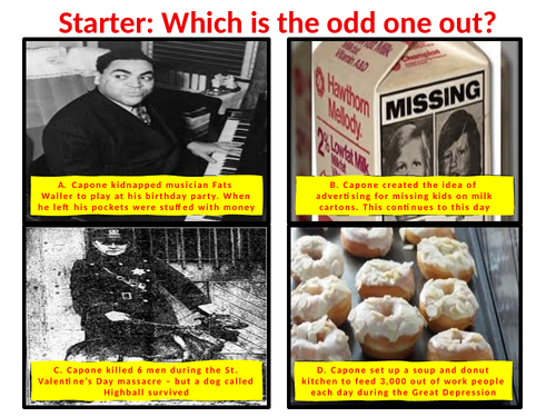 Al Capone Hero Or Villain Teaching Resources