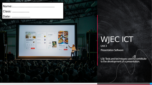 WJEC ICT Unit 3 - Presentation Software