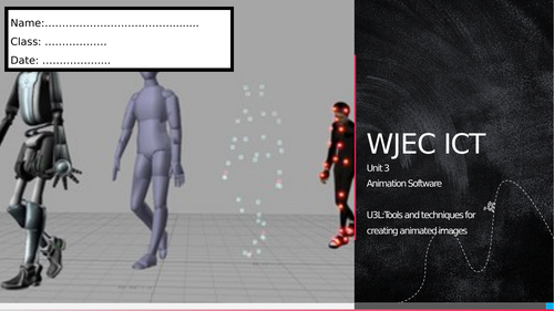 WJEC ICT Unit 3 - Animation software