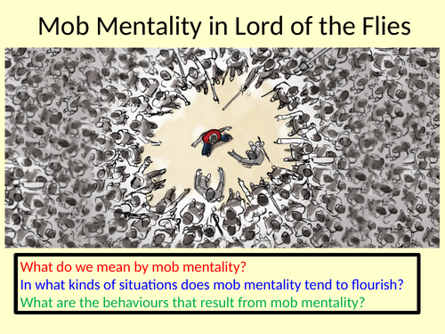lord of the flies mob mentality essay
