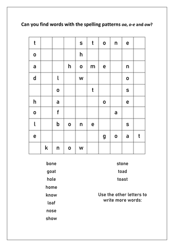 Year 1 phonics puzzles long vowel phoneme wordsearch bundle set 5 – 6 ...