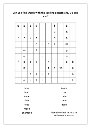 Year 1 phonics puzzles long vowel phoneme wordsearch bundle set 5 – 6 ...