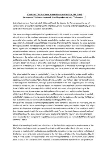 film essay example