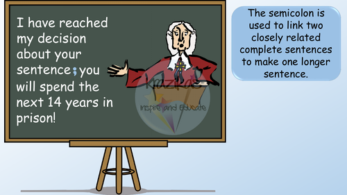 Semicolons PowerPoint Lesson | Teaching Resources