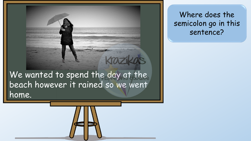Semicolons PowerPoint Lesson | Teaching Resources