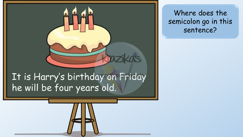 Semicolons PowerPoint Lesson | Teaching Resources