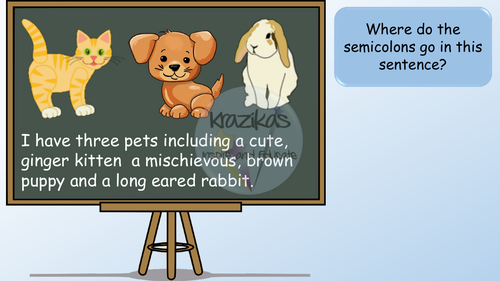 Semicolons PowerPoint Lesson | Teaching Resources